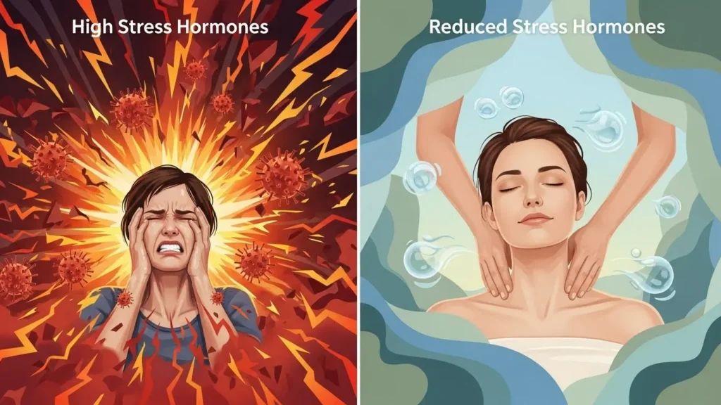 왜 의사들은 번아웃 환자에게 마사지를 처방할까? 호르몬 변화의 비밀