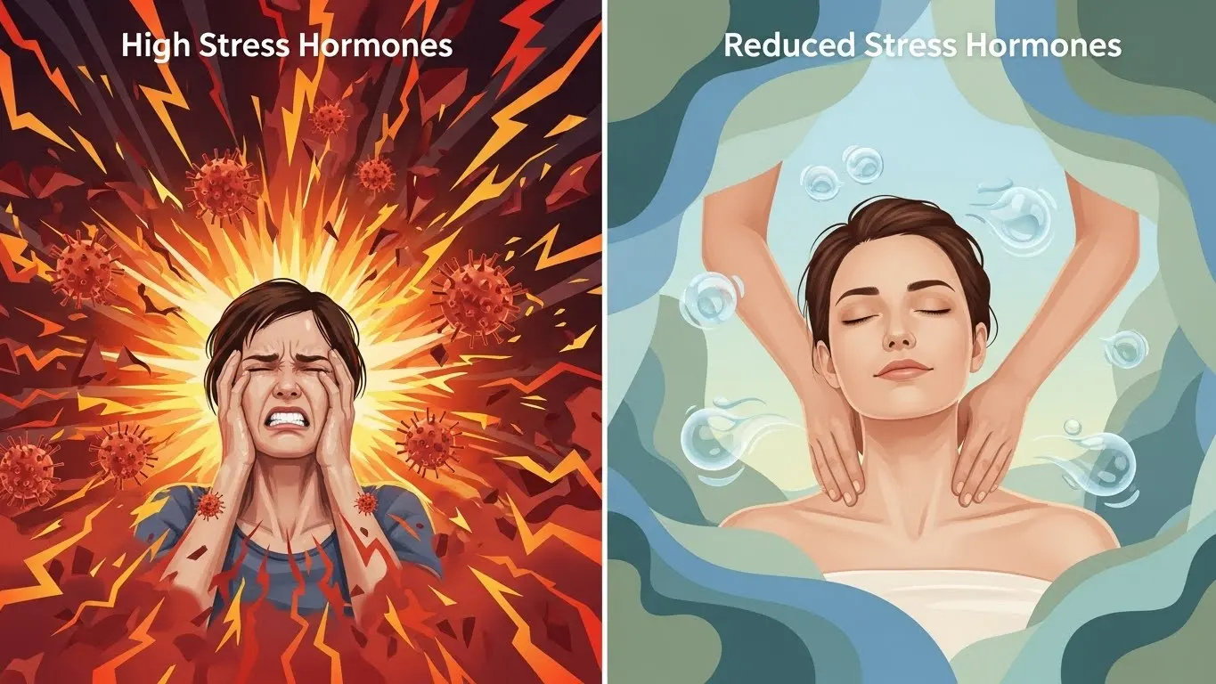 왜 의사들은 번아웃 환자에게 마사지를 처방할까? 호르몬 변화의 비밀